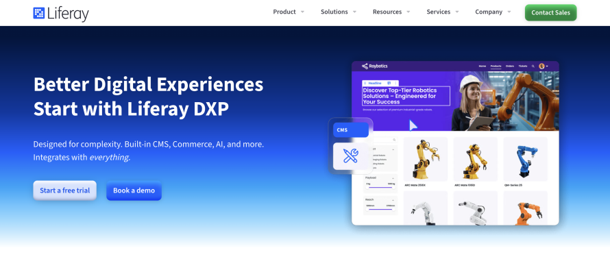 Liferay homepage