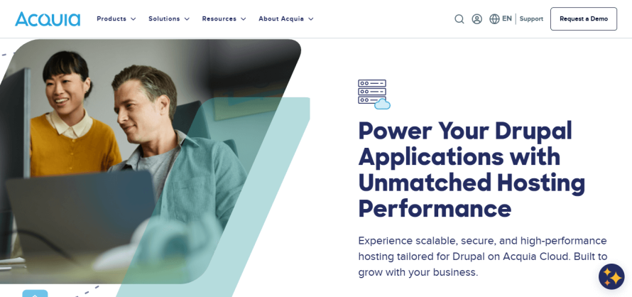 Acquia homepage