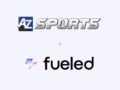 A to Z Sports and Fueled Logos on white